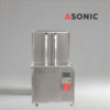 ASONIC IND-2000 Пневматичен ултразвуков почистващ апарат, здрава конструкция от неръждаема стомана с пневматичен повдигач за кошници за фабрики.