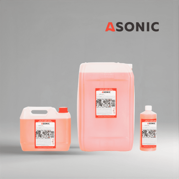 ASONIC AS-GEN универсален ултразвуков препарат в кани от 1 л, 5 л и 25 л.