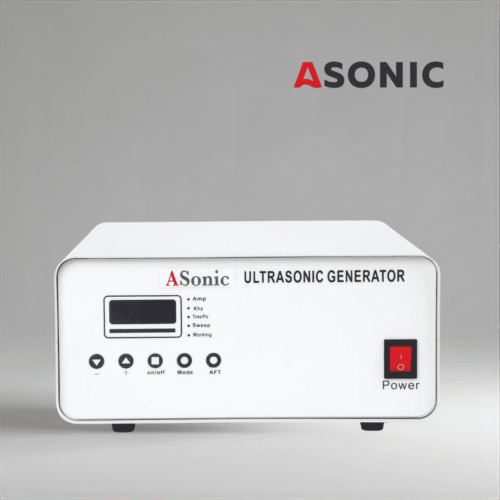 ASONIC генератор за ултразвукови почистващи системи, с издръжлива конструкция, осигуряваща постоянна ултразвукова енергия.