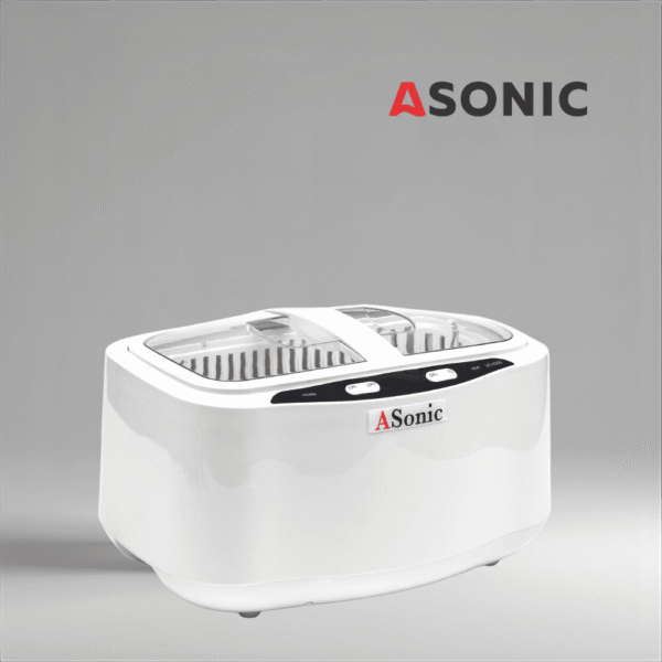 Ултразвукова почистваща машина ASONIC HOME-2500, устройство с голям капацитет за бижута, инструменти, очила и домакински аксесоари.