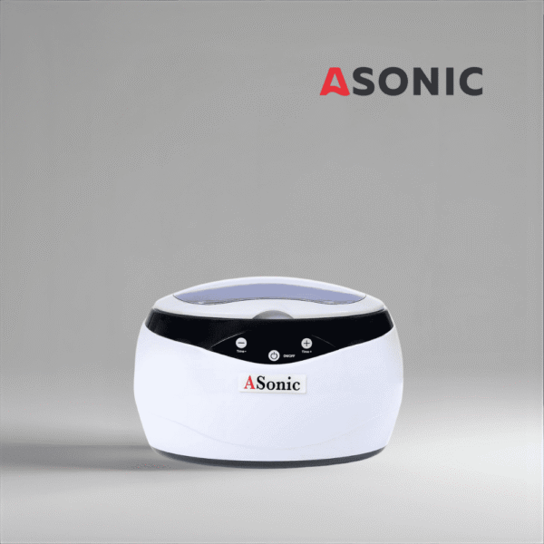 ASONIC HOME-650 ултразвуков почиствател, предназначен за ежедневна употреба в дома, компактно устройство за бижута и очила.