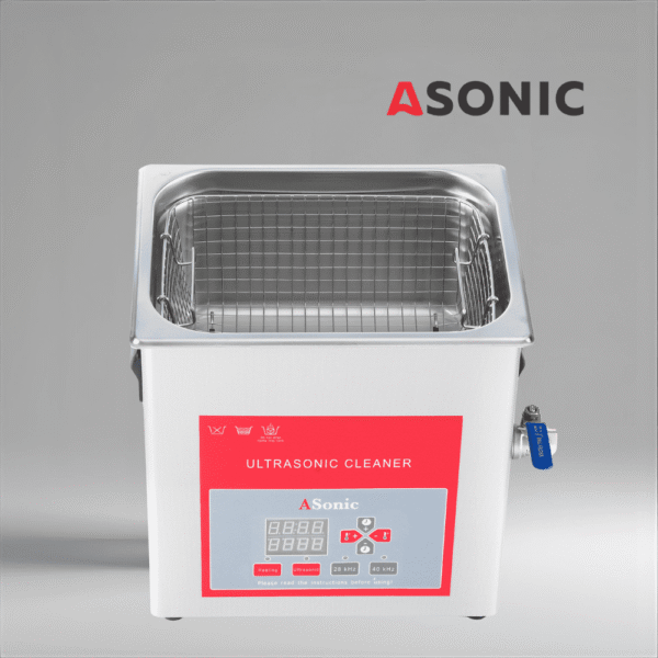 ASONIC PRO-100df ултразвуков почистващ апарат с цифрови контроли и резервоар от неръждаема стомана