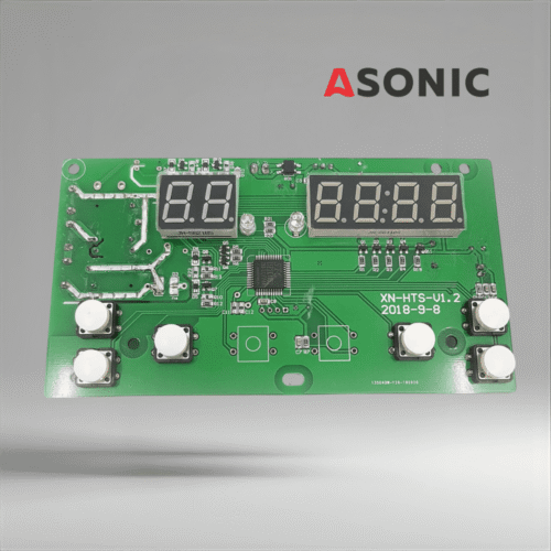 ASONIC PROmodel дисплей PCB, резервна контролна платка за ултразвукови почистващи устройства, осигуряваща прецизна работа и ясен интерфейс.