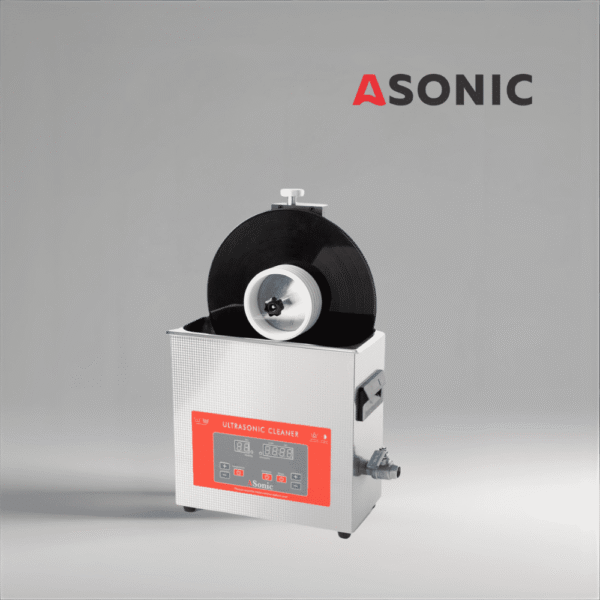 ASONIC Vinyl Cleaner-05 течност за почистване на плочи, възстановява качеството на звука и премахва замърсяванията от 5 LP плочи в ултразвукови машини.