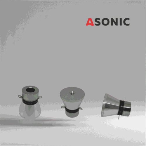 ASONIC ултразвуков преобразувател 28 kHz 60 W, мощен компонент, предназначен за промишлени ултразвукови почистващи устройства.
